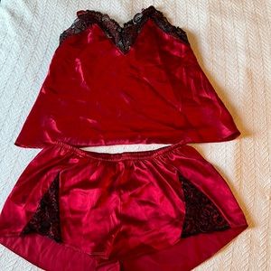 Sexy and comfy silky lace pajama set